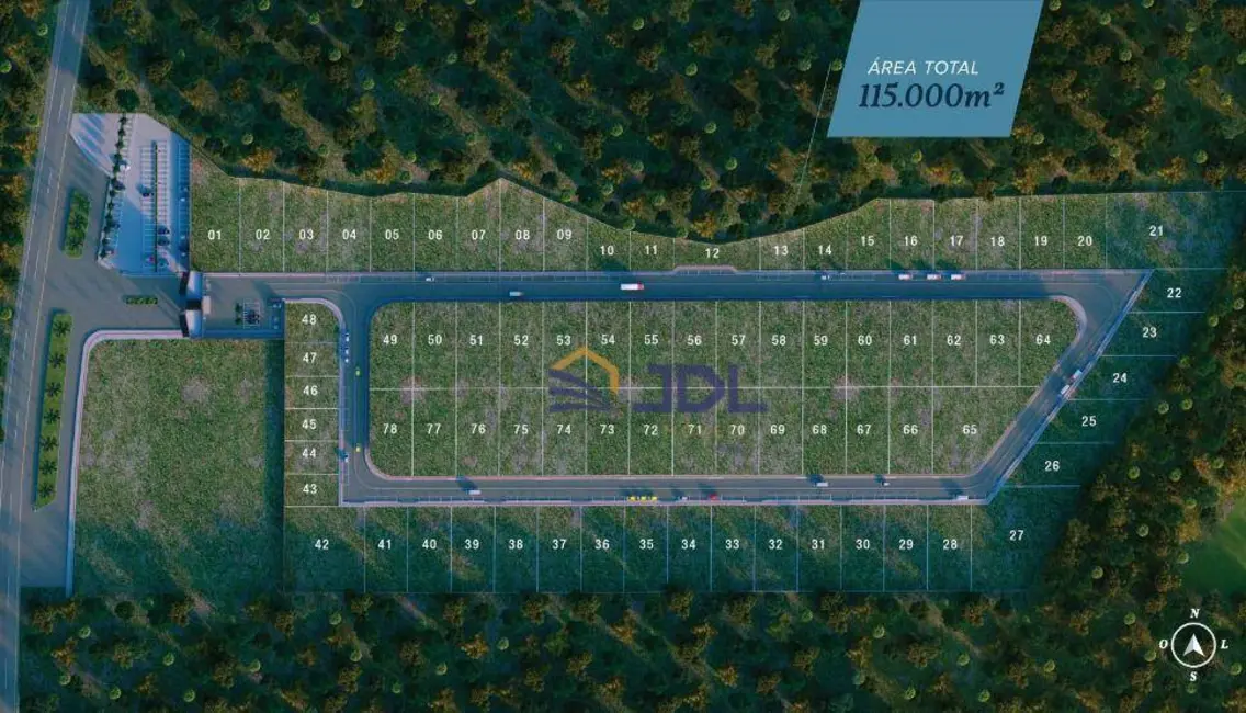 Foto 1 de Terreno / Lote à venda, 674m2 em Bateas, Brusque, SC