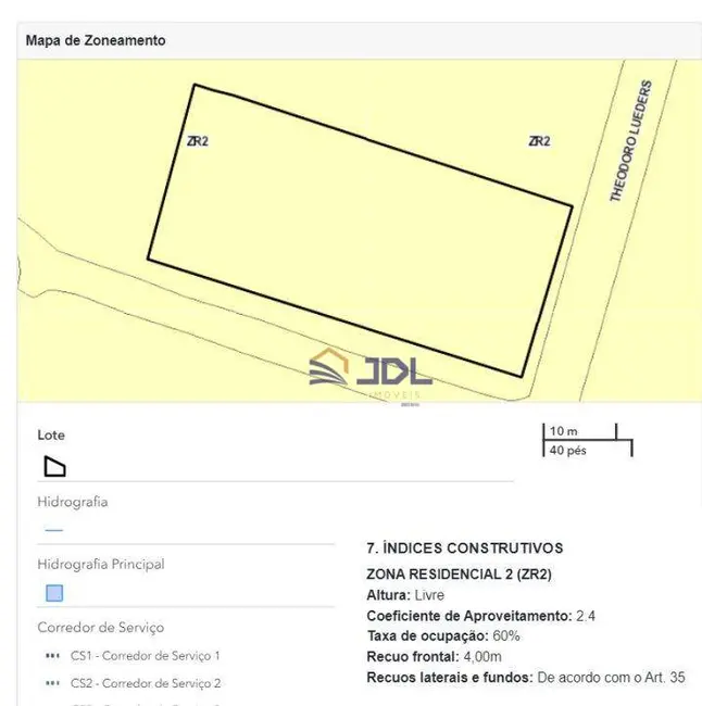 Terreno / Lote à venda, 1488m2 em Escola Agrícola, Blumenau - SC - imagem 3 Foto 3 de Terreno / Lote à venda, 1488m2 em Escola Agrícola, Blumenau - SC