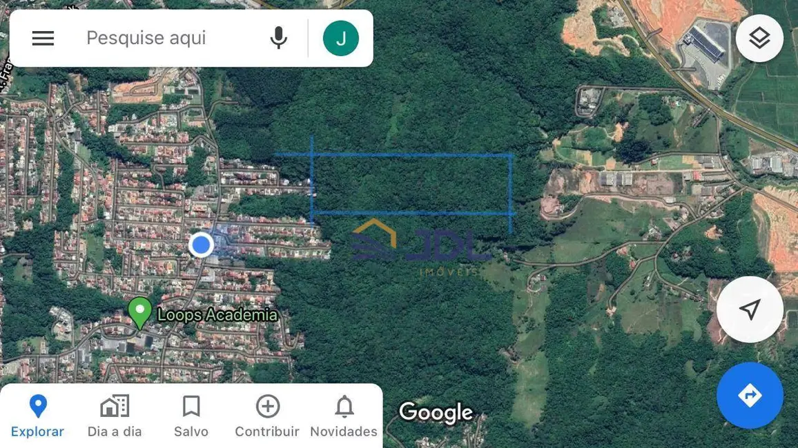 Foto 1 de Terreno / Lote à venda, 36399m2 em Fortaleza, Blumenau - SC