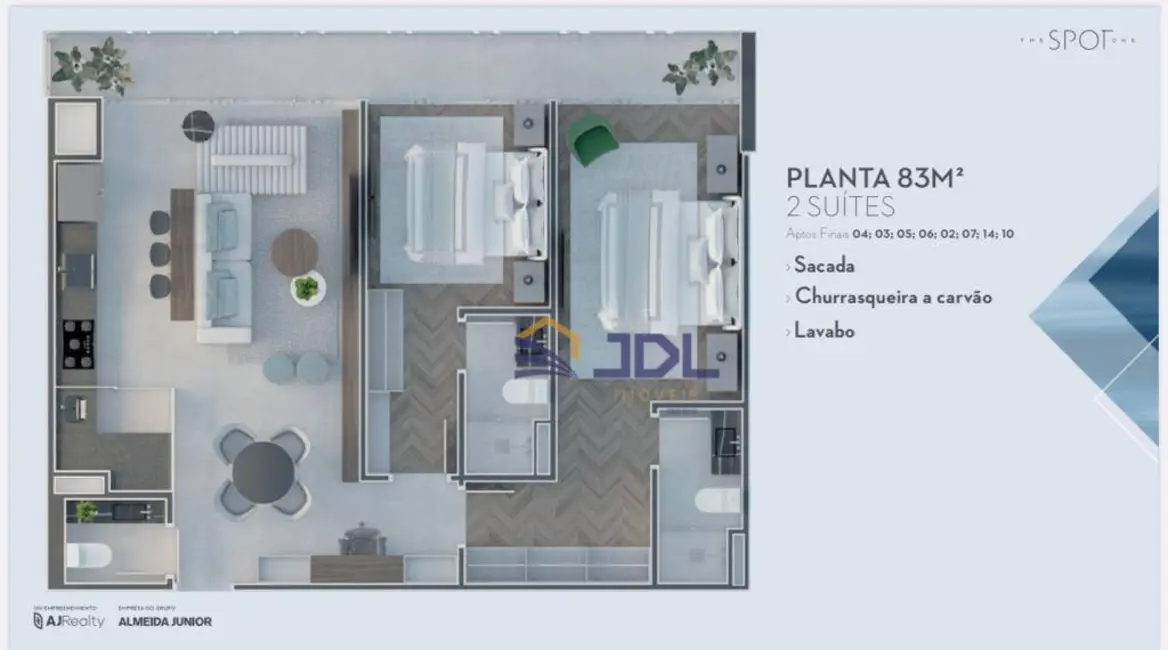 Apartamento com 2 quartos à venda, 125m2 em Estados, Balneario Camboriu - SC - imagem 6 Foto 6 de Apartamento com 2 quartos à venda, 125m2 em Estados, Balneario Camboriu - SC