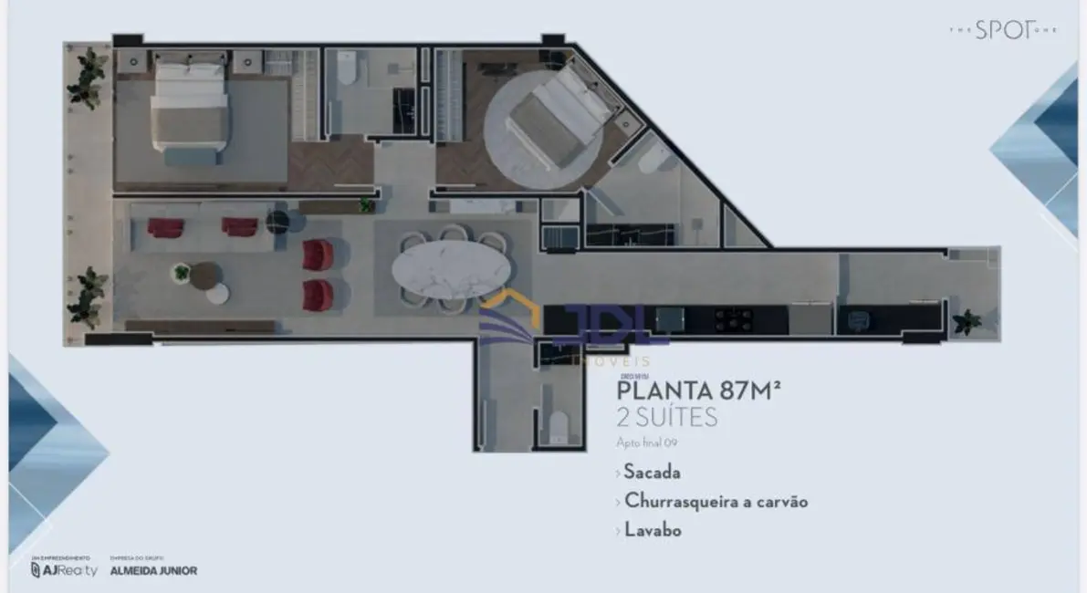 Apartamento com 2 quartos à venda, 125m2 em Estados, Balneario Camboriu - SC - imagem 5 Foto 5 de Apartamento com 2 quartos à venda, 125m2 em Estados, Balneario Camboriu - SC