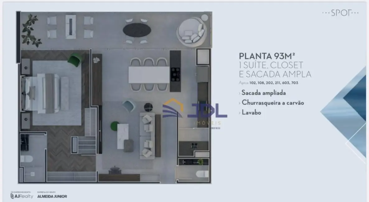 Apartamento com 2 quartos à venda, 125m2 em Estados, Balneario Camboriu - SC - imagem 4 Foto 4 de Apartamento com 2 quartos à venda, 125m2 em Estados, Balneario Camboriu - SC