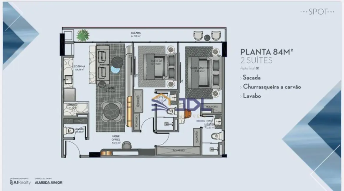 Apartamento com 2 quartos à venda, 125m2 em Estados, Balneario Camboriu - SC - imagem 3 Foto 3 de Apartamento com 2 quartos à venda, 125m2 em Estados, Balneario Camboriu - SC