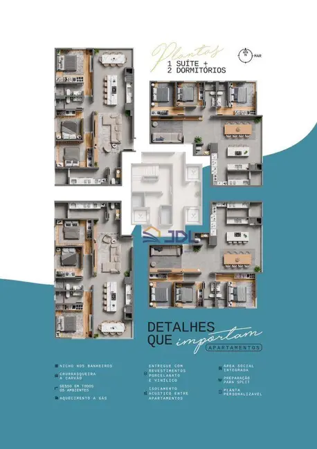 Foto 6 de Apartamento com 3 quartos à venda, 109m2 em Barra Velha - SC