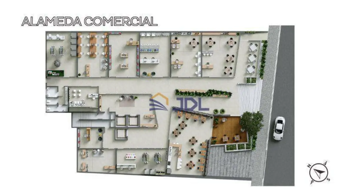 Apartamento com 1 quarto à venda, 63m2 em Blumenau - SC - imagem 5 Foto 5 de Apartamento com 1 quarto à venda, 63m2 em Blumenau - SC