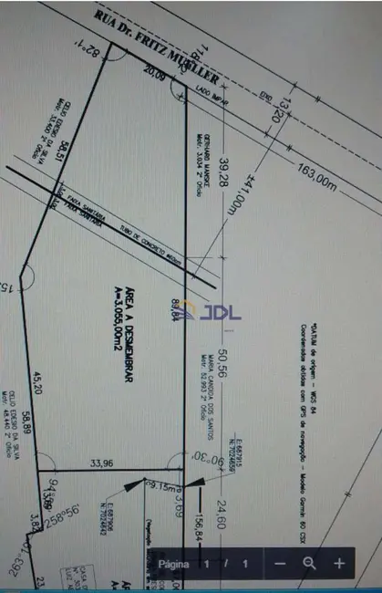 Terreno / Lote à venda, 3055m2 em Blumenau - SC - imagem 4 Foto 4 de Terreno / Lote à venda, 3055m2 em Blumenau - SC