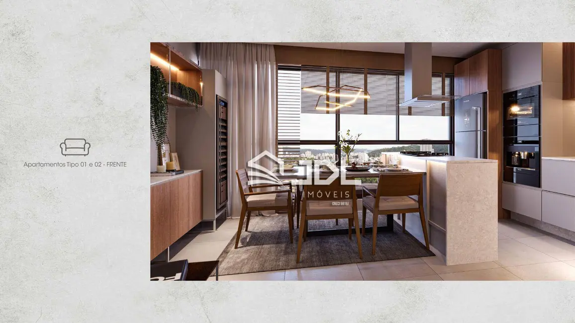 Apartamento com 2 quartos à venda, 131m2 em Asilo, Blumenau - SC - imagem 3 Foto 3 de Apartamento com 2 quartos à venda, 131m2 em Asilo, Blumenau - SC