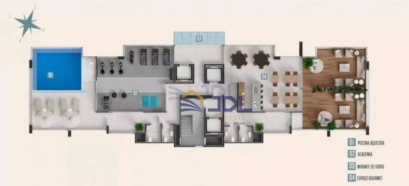 Foto 2 de Apartamento com 4 quartos à venda, 345m2 em Victor Konder, Blumenau - SC