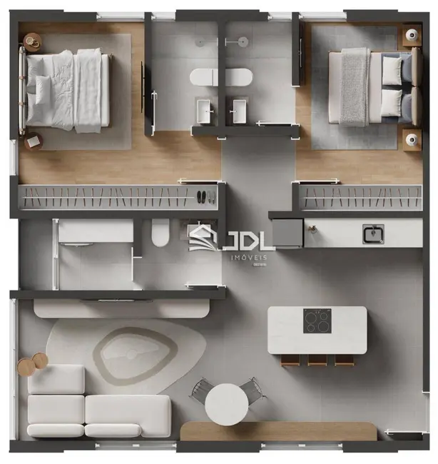 Apartamento com 2 quartos à venda, 74m2 em Itoupava Seca, Blumenau - SC - imagem 9 Foto 9 de Apartamento com 2 quartos à venda, 74m2 em Itoupava Seca, Blumenau - SC