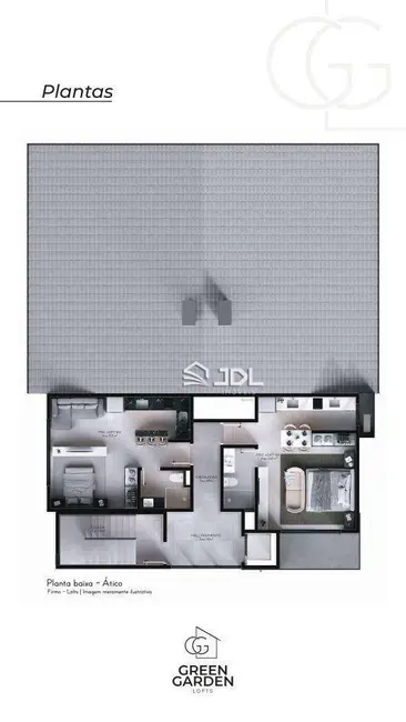 Apartamento com 1 quarto à venda, 31m2 em Centro, Pomerode - SC - imagem 7 Foto 7 de Apartamento com 1 quarto à venda, 31m2 em Centro, Pomerode - SC