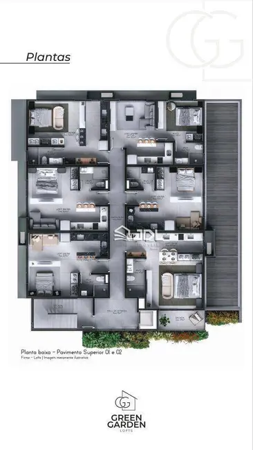 Apartamento com 1 quarto à venda, 31m2 em Centro, Pomerode - SC - imagem 4 Foto 4 de Apartamento com 1 quarto à venda, 31m2 em Centro, Pomerode - SC