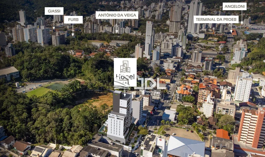 Foto 1 de Apartamento com 1 quarto à venda, 51m2 em Vila Nova, Blumenau - SC