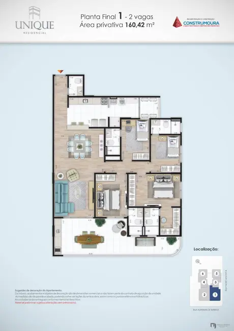 Foto 3 de Apartamento com 4 quartos à venda, 160m2 em Centro, Mongagua - SP