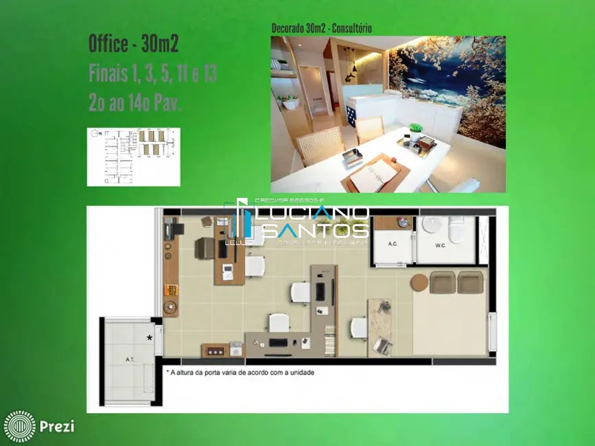 Foto 6 de Sala Comercial à venda, 61m2 em Tamboré, Santana De Parnaiba - SP