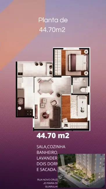 Apartamento com 2 quartos à venda, 40m2 em Jardim Maria Dirce, Guarulhos - SP - imagem 6 Foto 6 de Apartamento com 2 quartos à venda, 40m2 em Jardim Maria Dirce, Guarulhos - SP