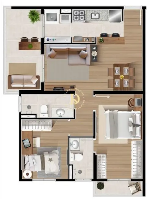 Apartamento com 2 quartos à venda, 65m2 em Sao Jose Dos Campos - SP - imagem 2 Foto 2 de Apartamento com 2 quartos à venda, 65m2 em Sao Jose Dos Campos - SP