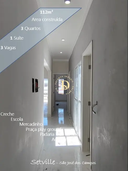 Casa com 3 quartos à venda, 112m2 em Sao Jose Dos Campos - SP - imagem 3 Foto 3 de Casa com 3 quartos à venda, 112m2 em Sao Jose Dos Campos - SP