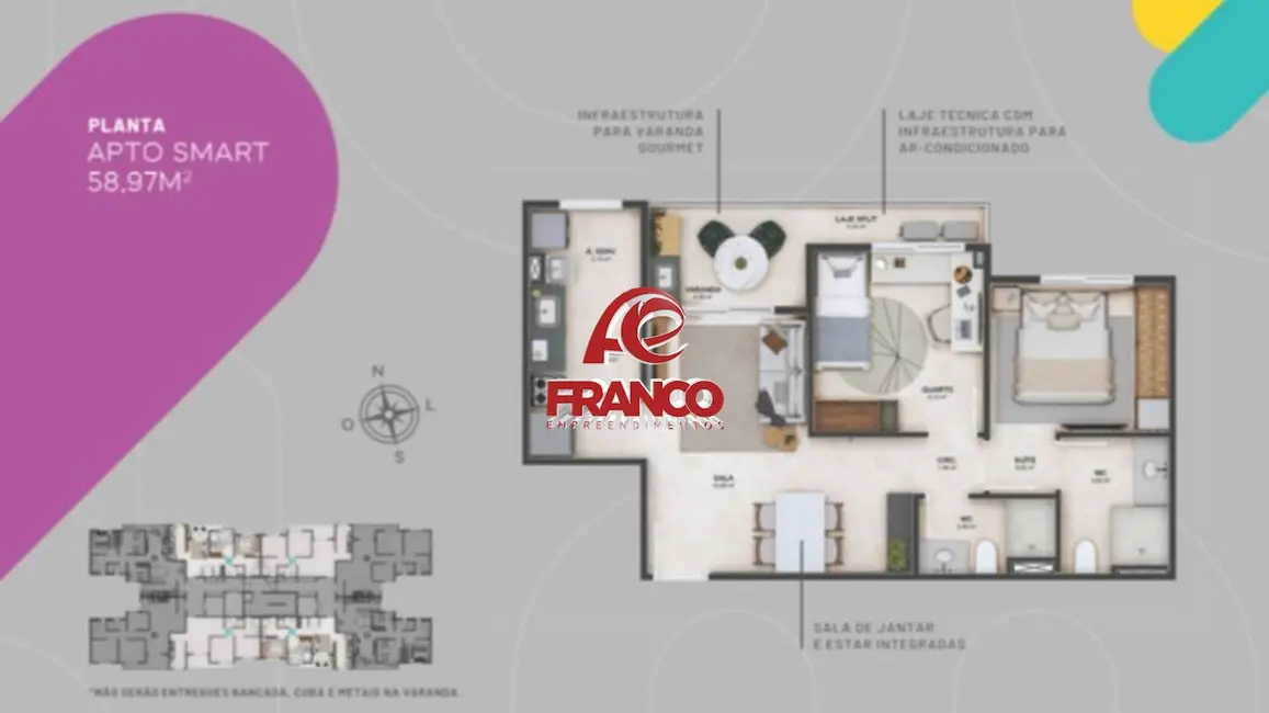 Apartamento com 2 quartos à venda, 59m2 em Capim Macio, Natal - RN - imagem 8 Foto 8 de Apartamento com 2 quartos à venda, 59m2 em Capim Macio, Natal - RN