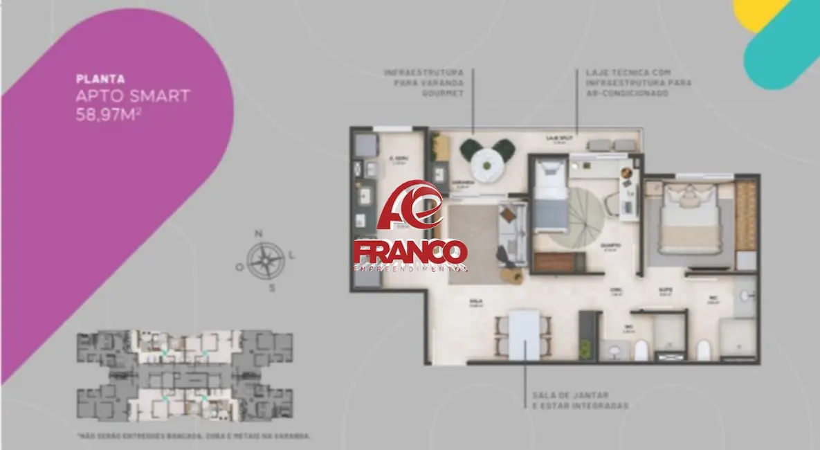 Apartamento com 2 quartos à venda, 59m2 em Capim Macio, Natal - RN - imagem 9 Foto 9 de Apartamento com 2 quartos à venda, 59m2 em Capim Macio, Natal - RN