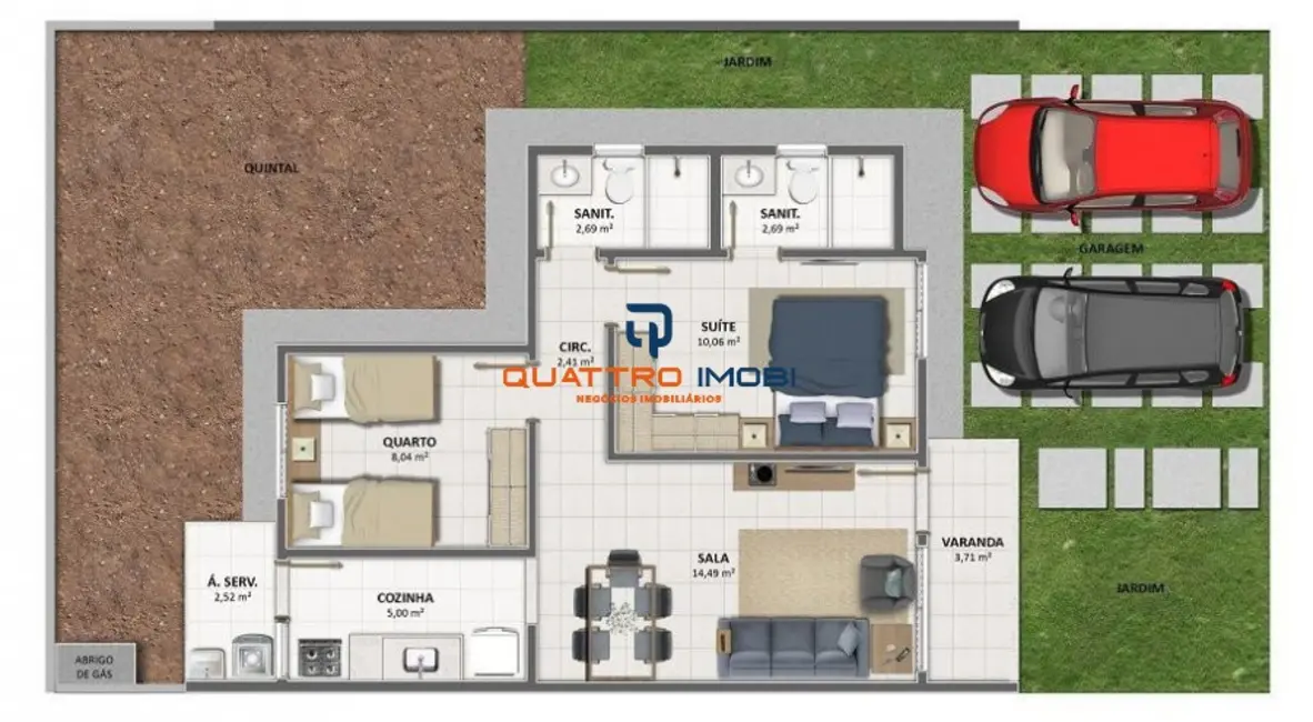 Foto 9 de Apartamento com 2 quartos à venda, 60m2 em Centro, Barra Dos Coqueiros - SE