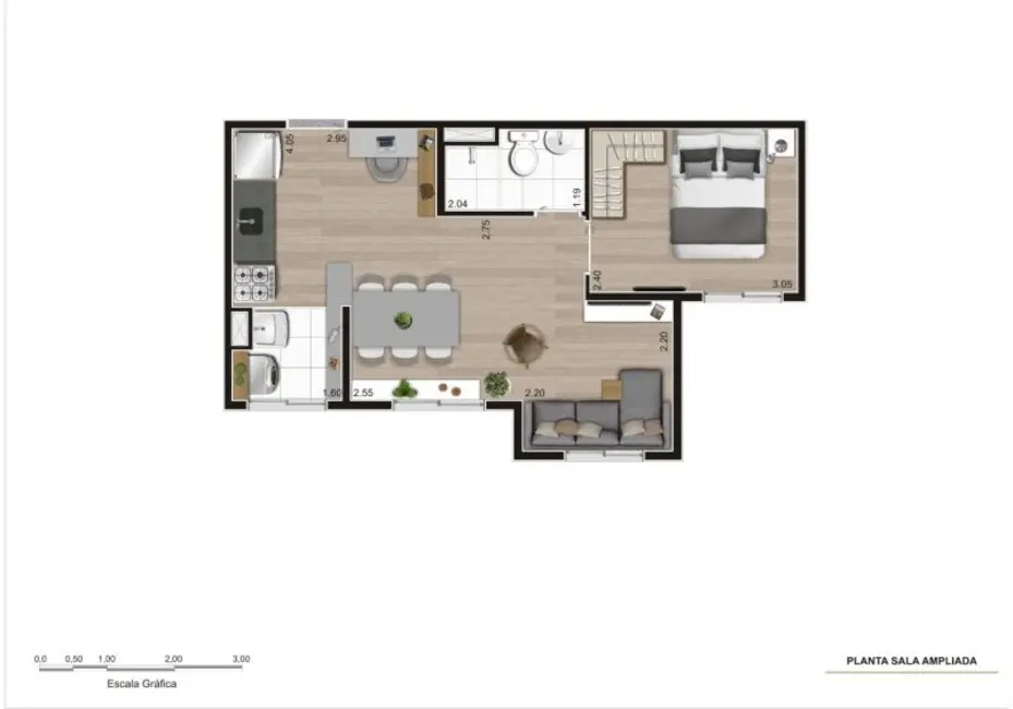 Foto 9 de Apartamento com 2 quartos à venda, 35m2 em Parque Vitória, São Paulo - SP