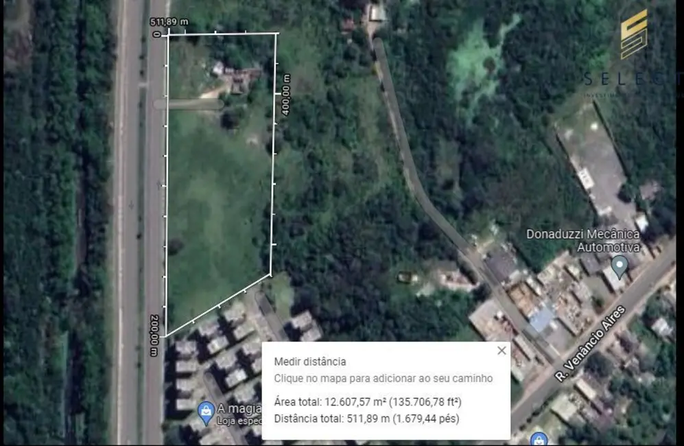 Foto 1 de Terreno / Lote à venda, 13677m2 em Santa Maria - RS