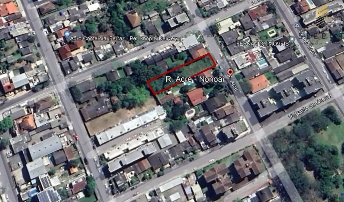 Foto 1 de Terreno / Lote à venda, 866m2 em Nonoai, Santa Maria - RS
