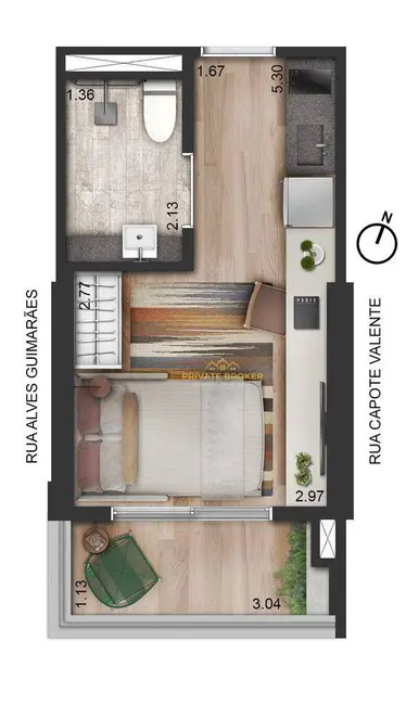 Foto 7 de Kitnet com 1 quarto à venda, 20m2 em Pinheiros, São Paulo - SP