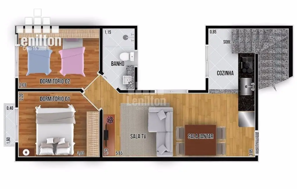 Foto 7 de Cobertura com 2 quartos à venda, 79m2 em Santa Maria, Santo Andre - SP