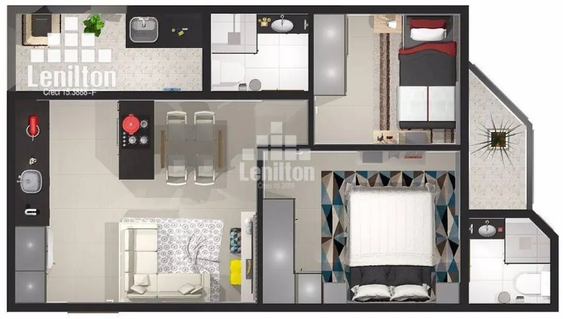 Foto 6 de Cobertura com 2 quartos à venda, 88m2 em Vila Sacadura Cabral, Santo Andre - SP