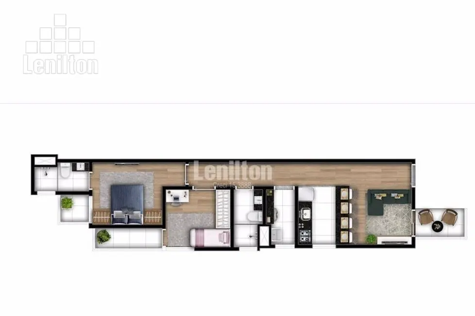 Foto 4 de Apartamento com 2 quartos à venda, 50m2 em Campestre, Santo Andre - SP