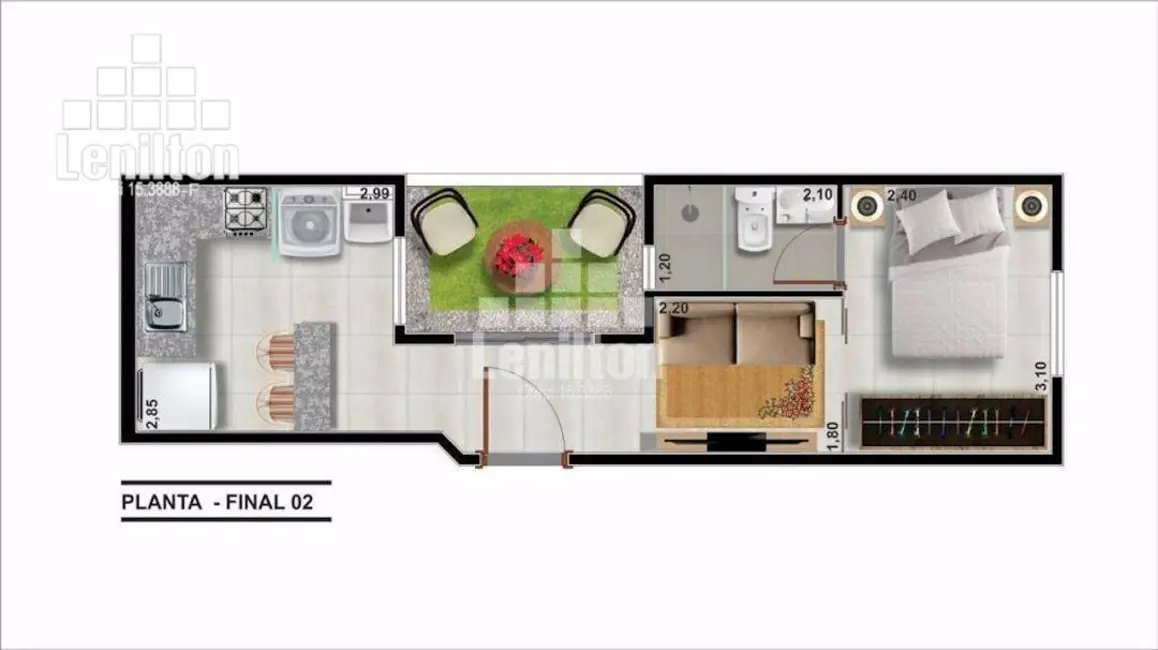 Foto 2 de Apartamento com 1 quarto à venda, 30m2 em Jardim Planalto, São Paulo - SP