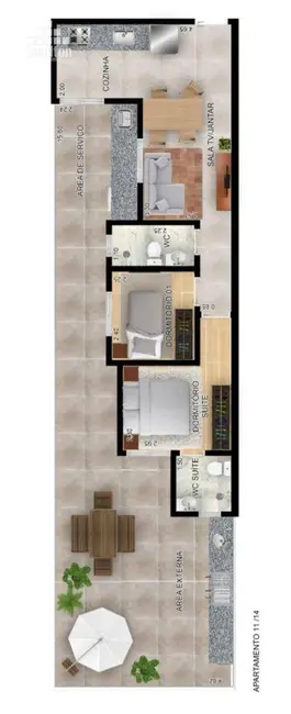 Foto 7 de Apartamento com 2 quartos à venda, 44m2 em Santa Maria, Santo Andre - SP