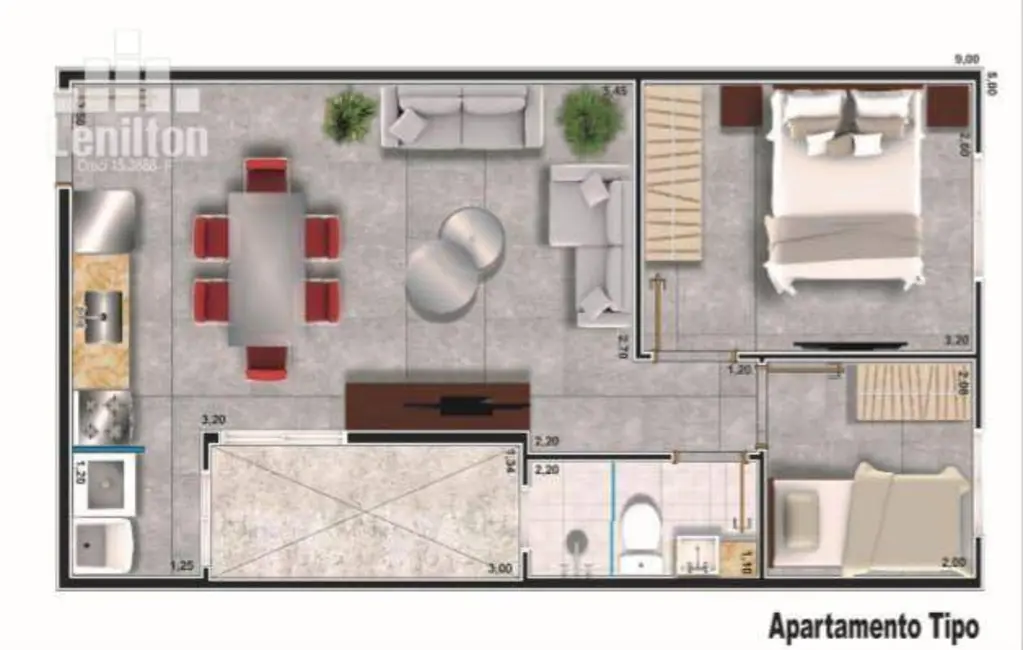 Apartamento com 2 quartos à venda, 41m2 em Vila Príncipe de Gales, Santo Andre - SP - imagem 4 Foto 4 de Apartamento com 2 quartos à venda, 41m2 em Vila Príncipe de Gales, Santo Andre - SP