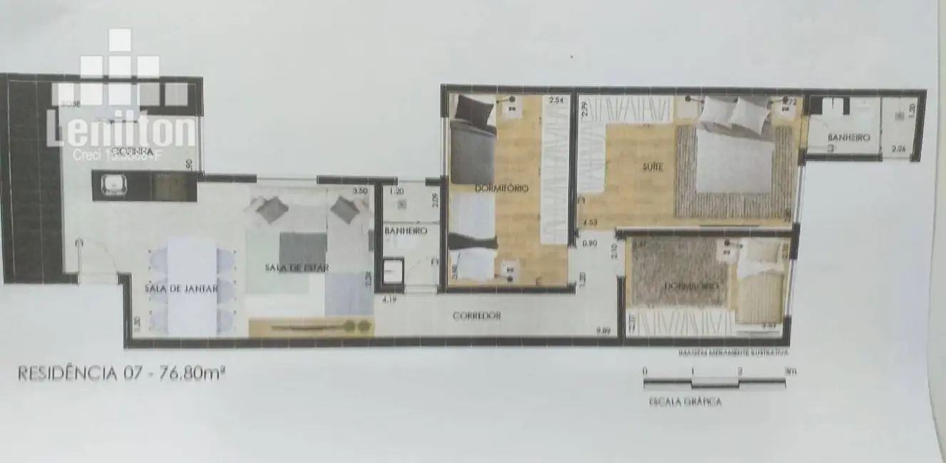 Foto 5 de Apartamento com 3 quartos à venda, 77m2 em Vila Assunção, Santo Andre - SP