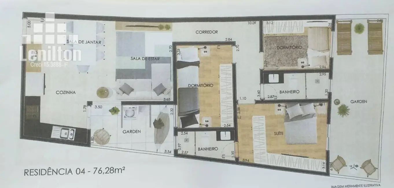 Foto 4 de Apartamento com 3 quartos à venda, 77m2 em Vila Assunção, Santo Andre - SP