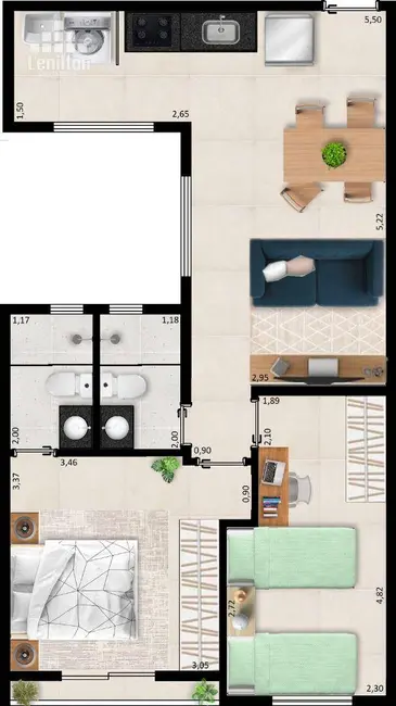 Foto 2 de Apartamento com 2 quartos à venda, 128m2 em Vila Guiomar, Santo Andre - SP