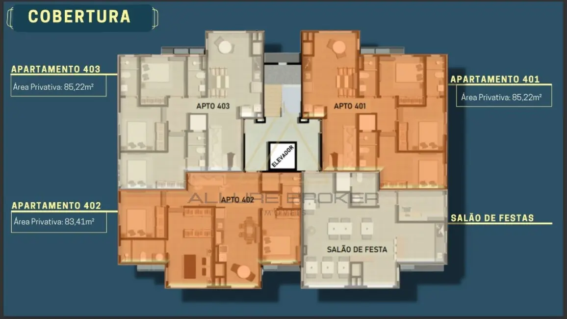 Foto 3 de Apartamento com 3 quartos à venda, 83m2 em Balneario Picarras - SC