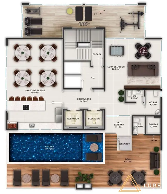 Foto 4 de Apartamento com 3 quartos à venda, 120m2 em Centro, Balneario Picarras - SC