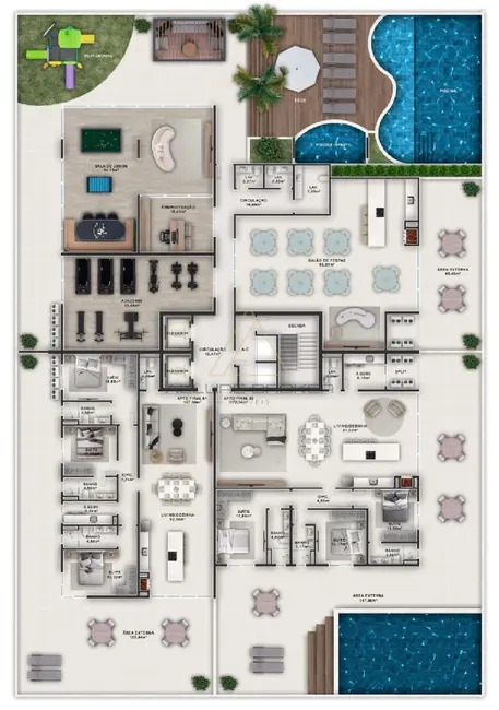 Foto 3 de Apartamento com 3 quartos à venda, 157m2 em Centro, Balneario Picarras - SC