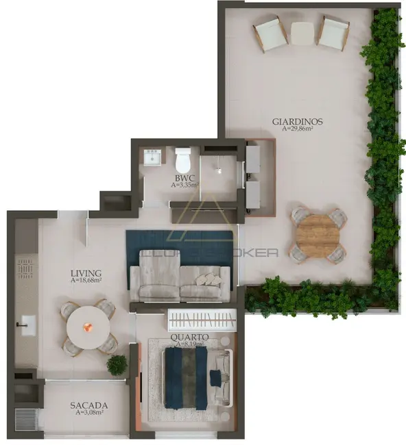 Foto 8 de Apartamento com 1 quarto à venda, 32m2 em Centro, Balneario Picarras - SC