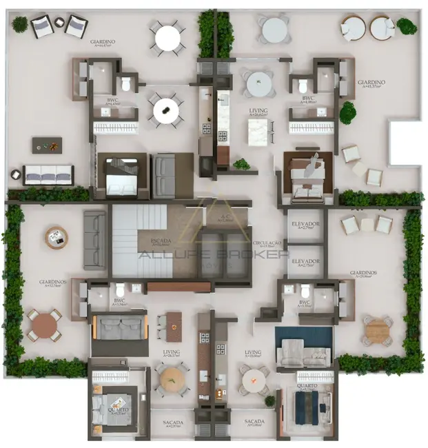 Foto 6 de Apartamento com 1 quarto à venda, 32m2 em Centro, Balneario Picarras - SC