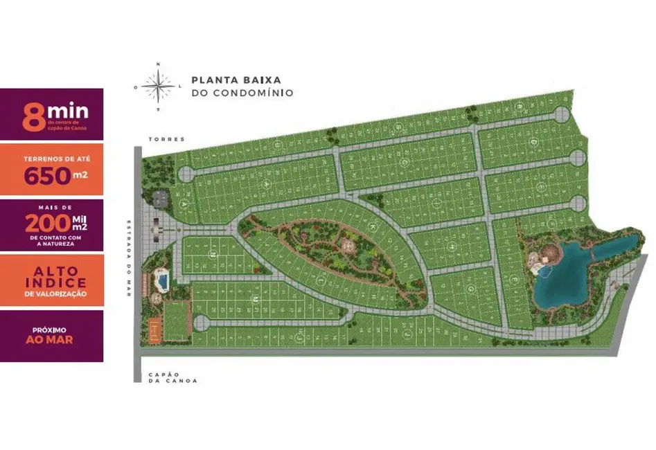 Foto 4 de Terreno / Lote à venda, 300m2 em Capao Da Canoa - RS