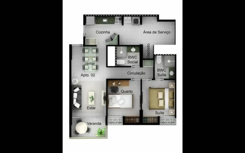 Apartamento com 2 quartos à venda e para alugar, 68m2 em Boa Viagem, Recife - PE - imagem 4 Foto 4 de Apartamento com 2 quartos à venda e para alugar, 68m2 em Boa Viagem, Recife - PE