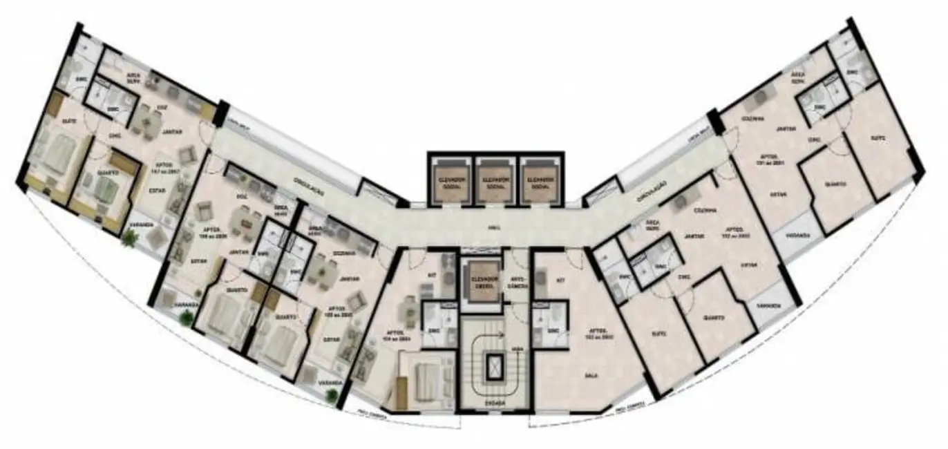 Foto 4 de Apartamento com 2 quartos à venda, 28m2 em Boa Viagem, Recife - PE