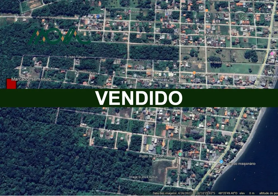 Foto 1 de Terreno / Lote à venda, 288m2 em Itapoa - SC