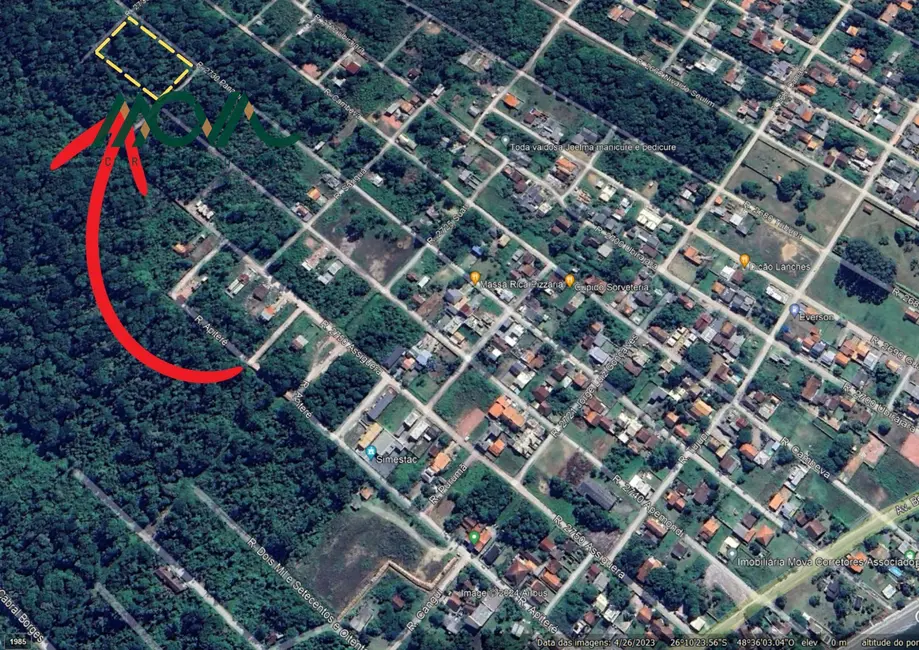 Foto 2 de Terreno / Lote à venda, 6480m2 em Itapoa - SC