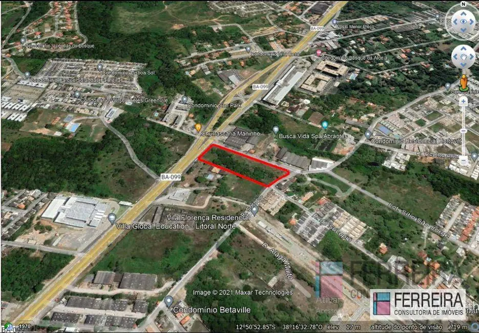 Foto 2 de Terreno / Lote à venda, 12200m2 em Camacari - BA