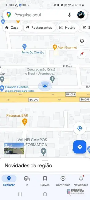 Foto 9 de Terreno / Lote à venda, 1131m2 em Camacari - BA