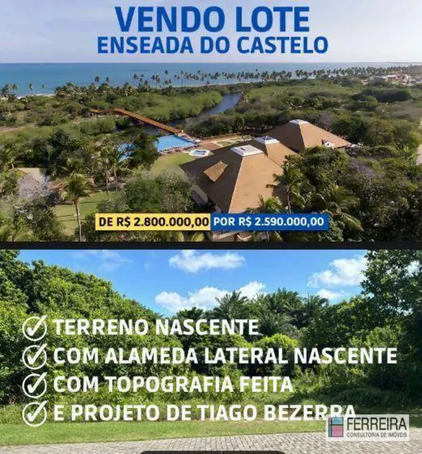 Foto 1 de Terreno / Lote à venda, 700m2 em Mata De Sao Joao - BA